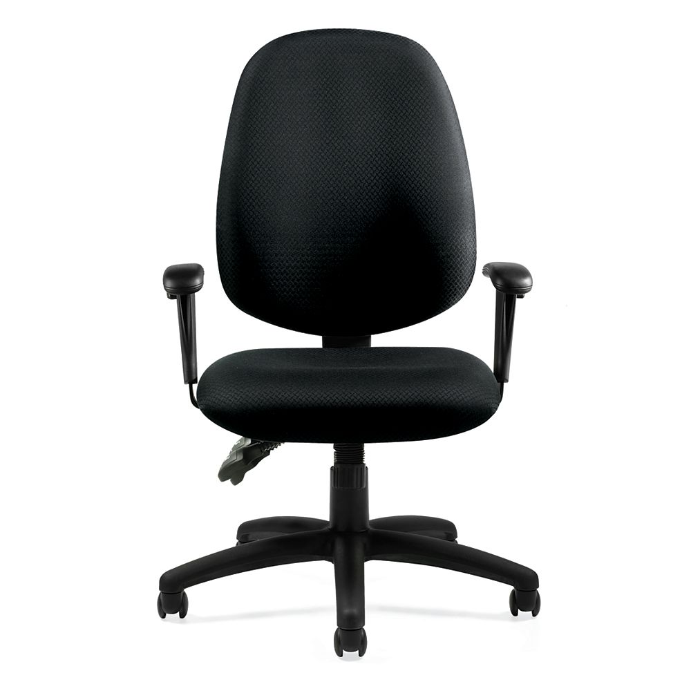 Offices To Go Medium-Back Ergonomic Office Chair Black | The Home Depot Canada
