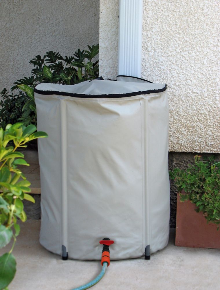 Heaven & Earth 200 L Collapsible Rain Barrel The Home Depot Canada