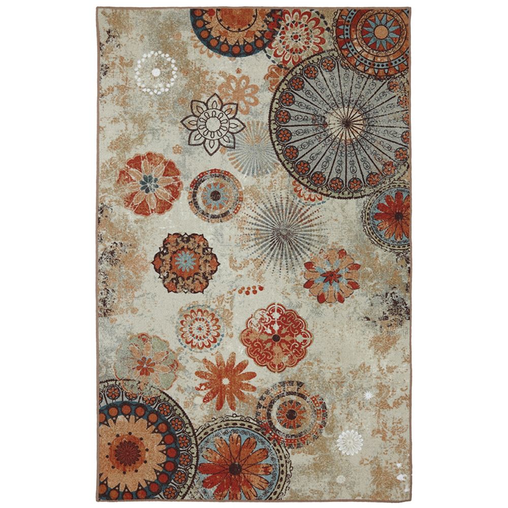 Mohawk Home 96-inch x 120-inch Alexa Medallion Multi Rug ...