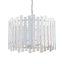 Nastro Collection 4 Light White Pendant