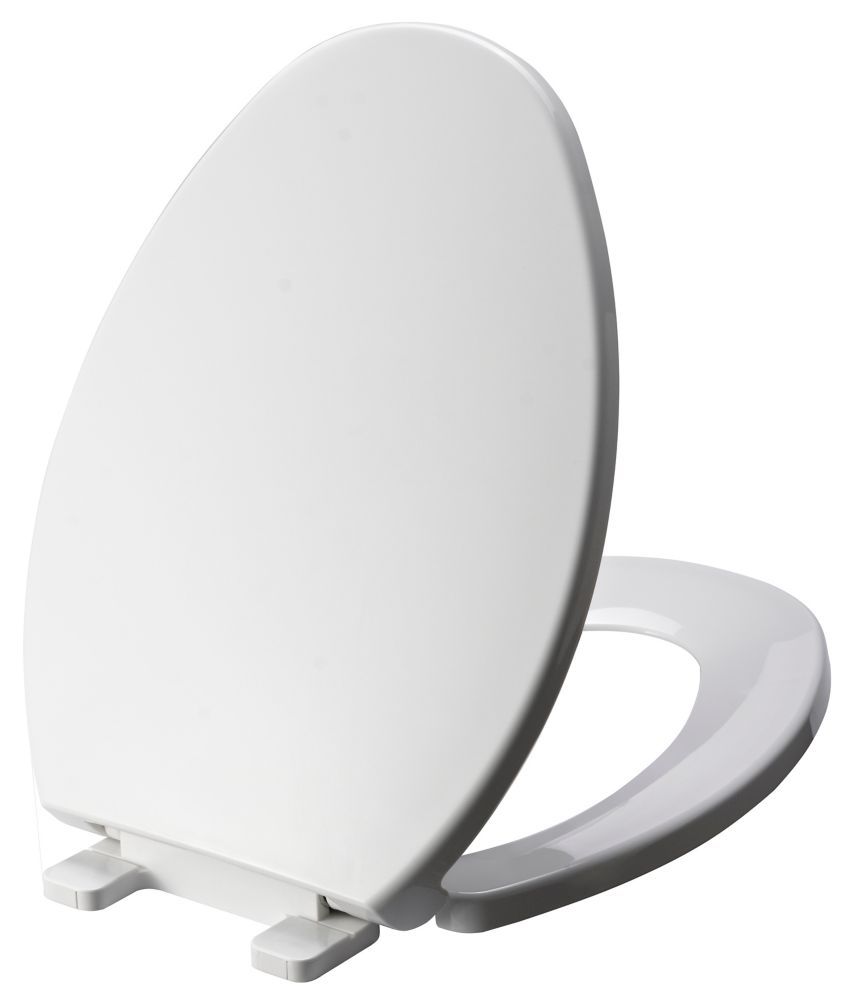 Brondell LumaWarm Round Heated nightlight Toilet Seat in White The