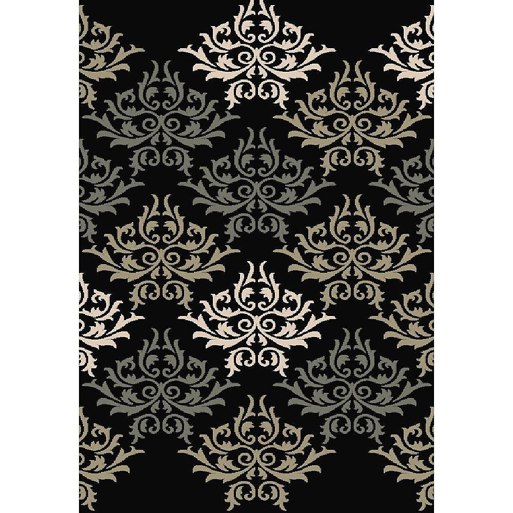 Ashton Black 7 Ft 8 Inch X 10 Rectangular Area Rug