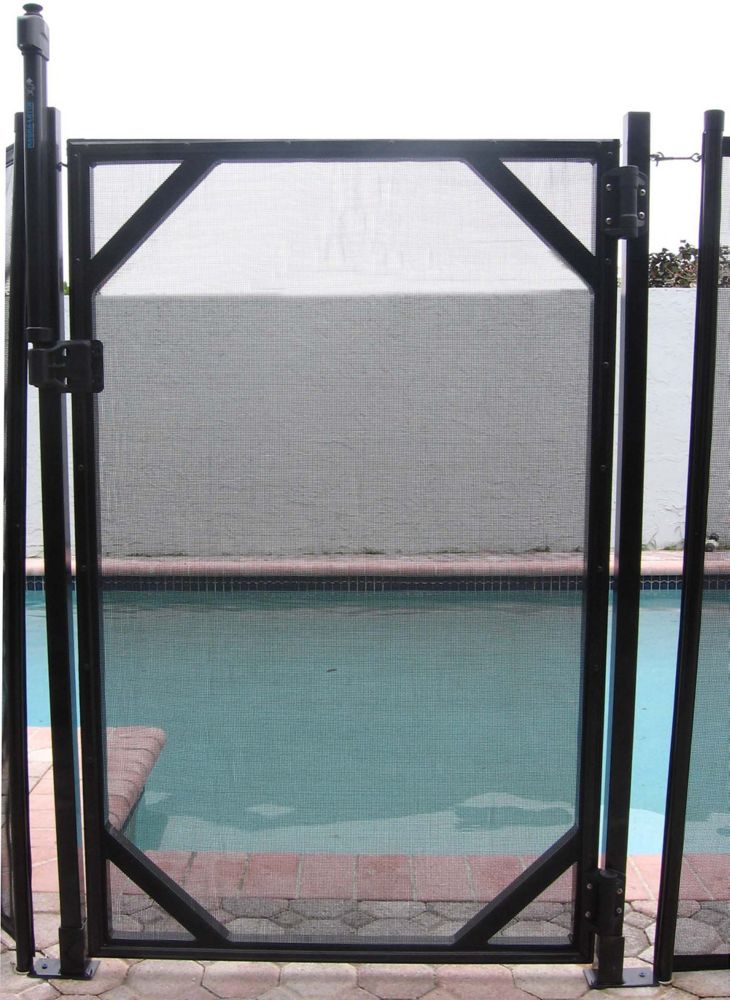 Water Warden 4 ft. x 12 ft. Pool Safety Fence Section The Home Depot