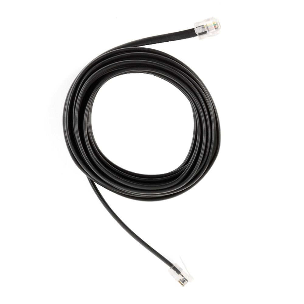 Commercial Electric 12 ft. Telephone Line Cord, Black The Home Depot