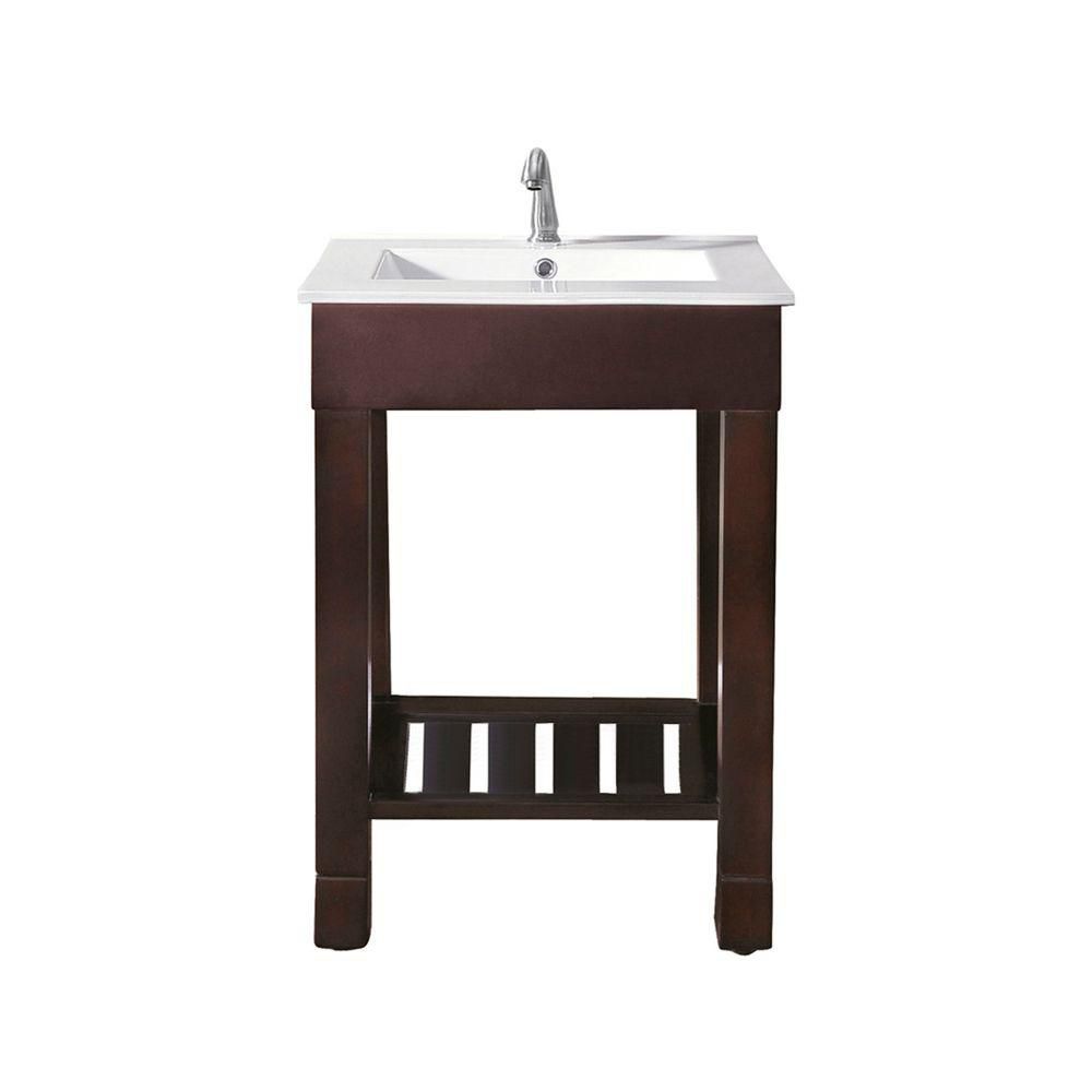 Fresca Allier 24 Inch W Vanity In Wenge Brown Finish With Mirror The   P 1000723782 