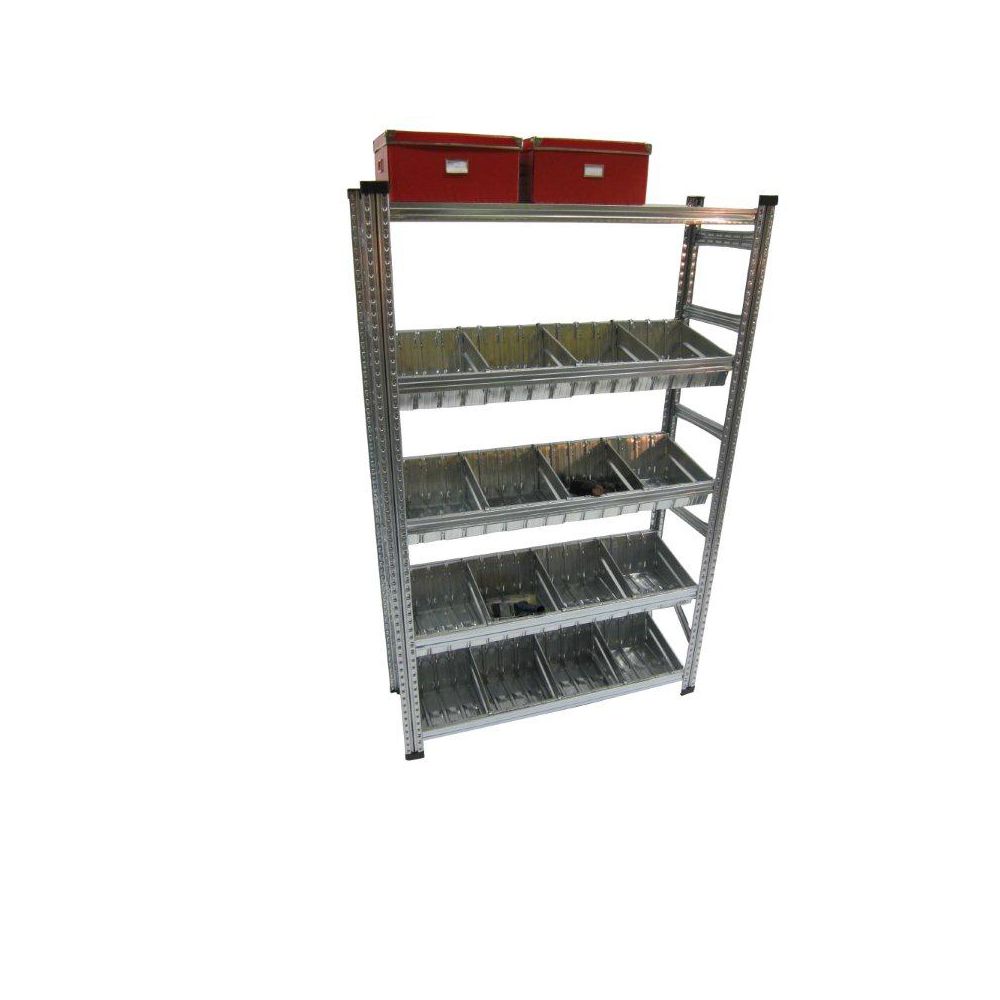 Metalsistem Heavy Duty Shelving Kit with Modular Container The Home