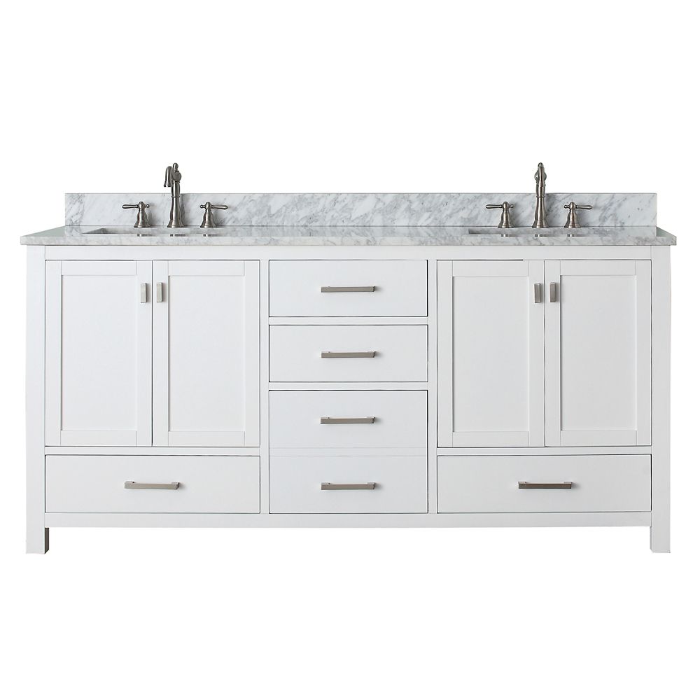 Avanity Modero 73-inch W 5-Drawer Freestanding Vanity in ...