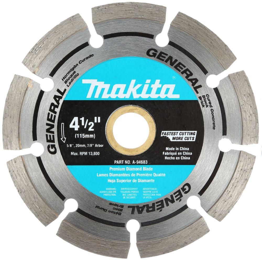 MAKITA 4 1/2-inch Segmented Rim General Purpose Diamond Blade | The ...