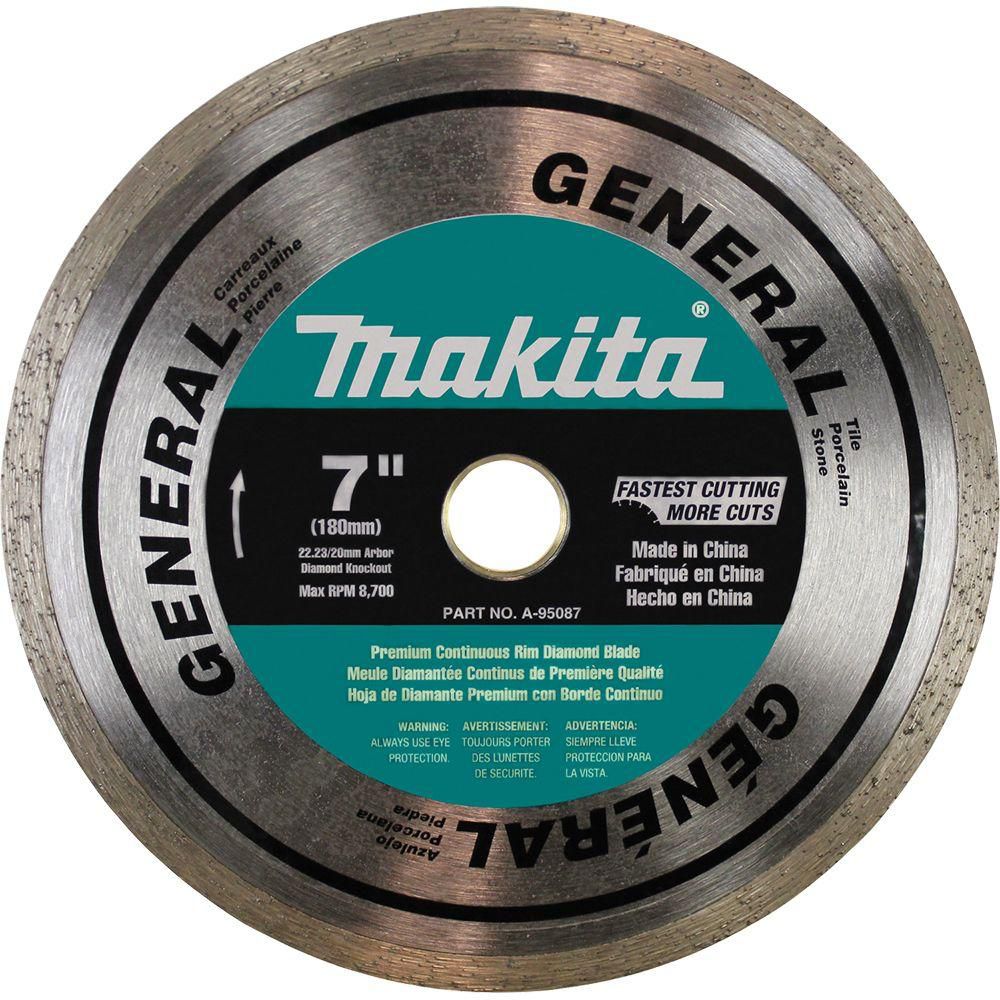 MAKITA 7-inch Continuous General Purpose Diamond Blade | The Home Depot ...