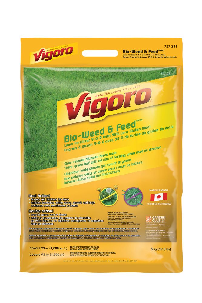 Vigoro Vigoro Bio Weed & Feed 9 Kg | The Home Depot Canada