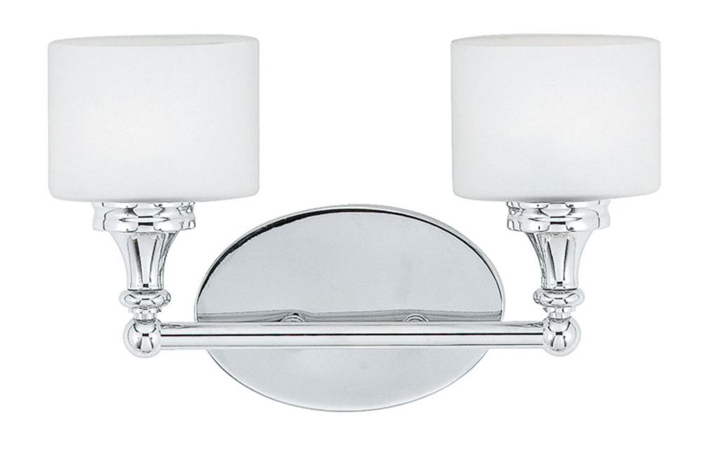 Filament Design Monroe 2 Light Polished Chrome Halogen Vanity with an
