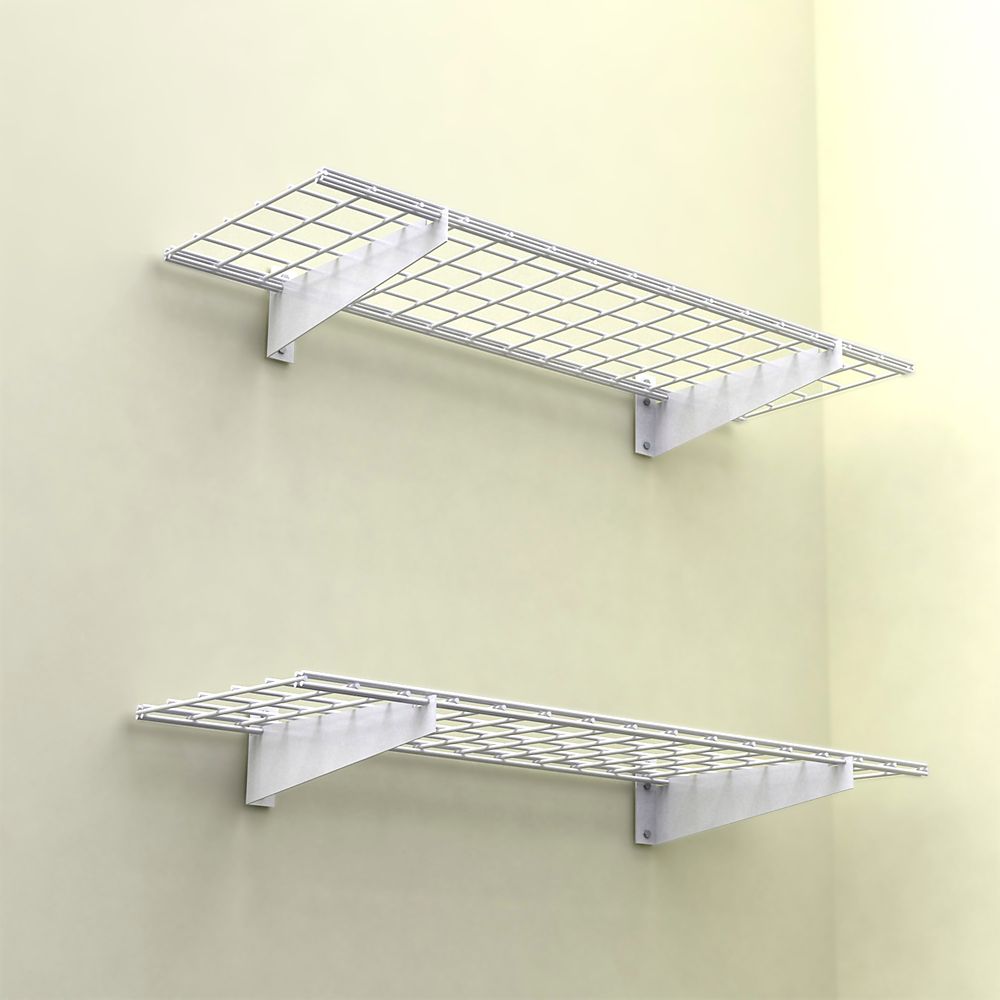 wall mounted wire rack