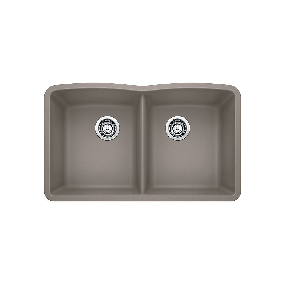 Diamond U 2 Double Bowl Undermount Kitchen Sink Silgranit Granite Composite