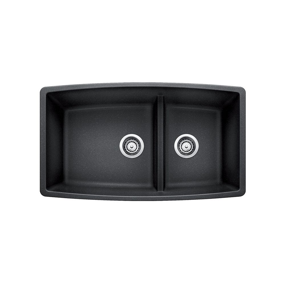 Blanco Performa U 1 Low Divide Double Bowl Undermount Kitchen Sink