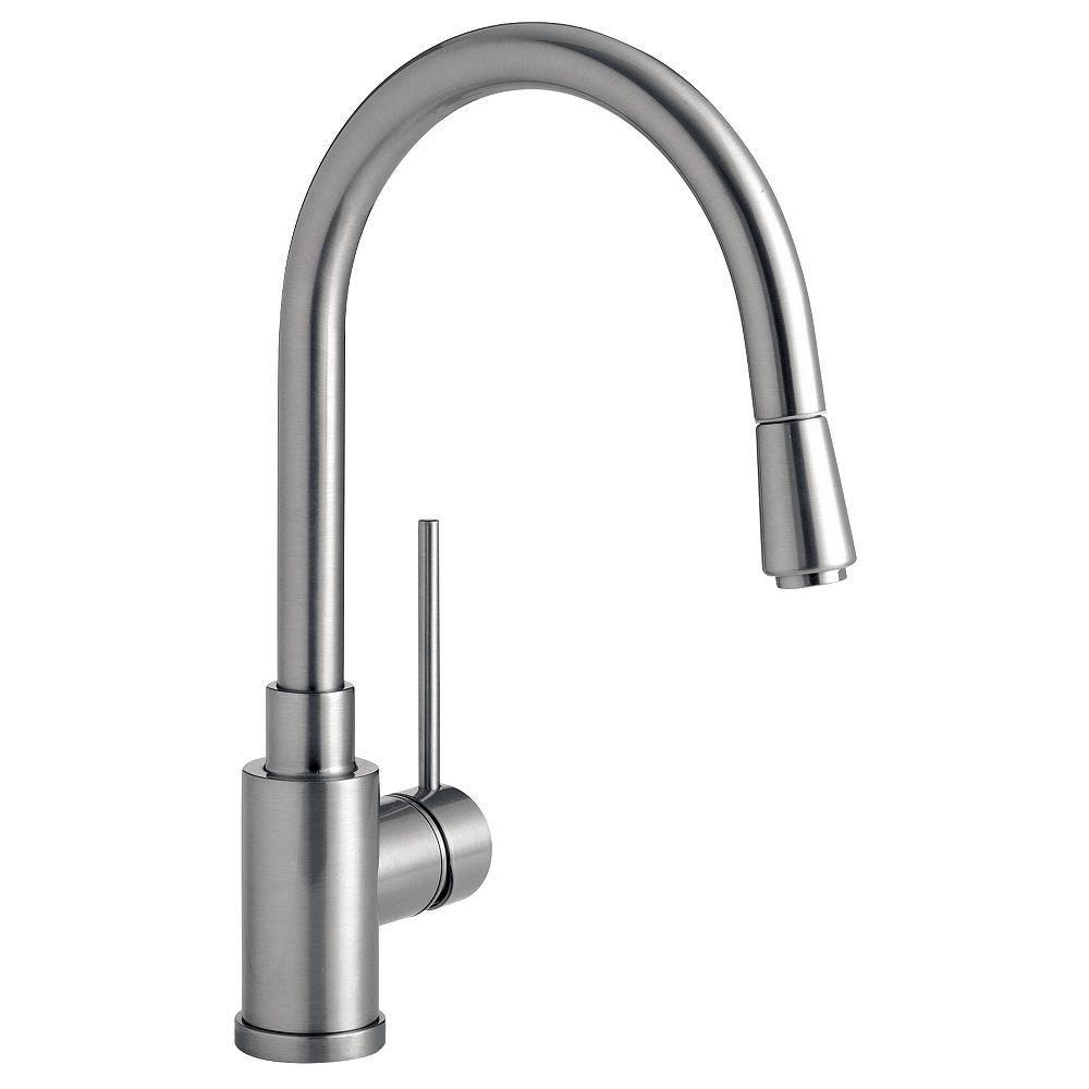 Blanco Single Lever, Pull-Down, Kitchen Faucet, Stainless ...