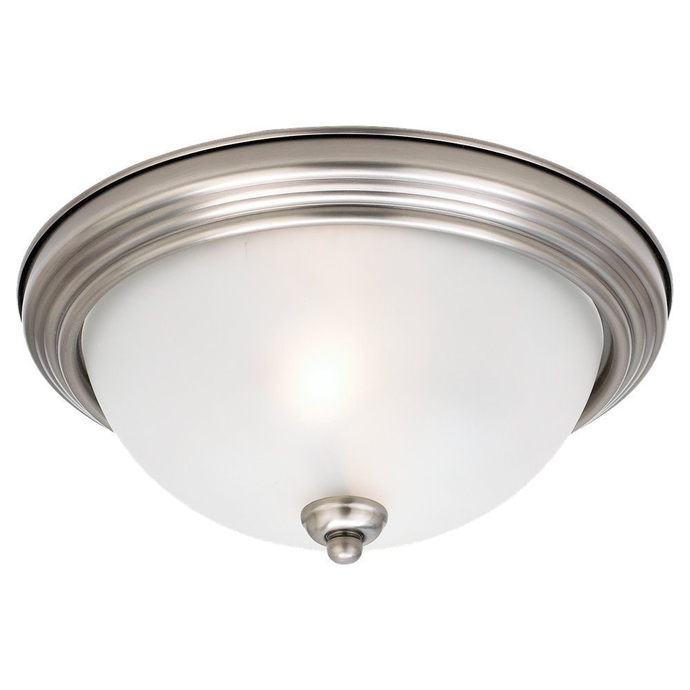 Canarm Ltd Carlina 2 Light Semi Flushmount Fixture In Oil Sea Gull Lighting 2 Light Antique Brushed Nickel