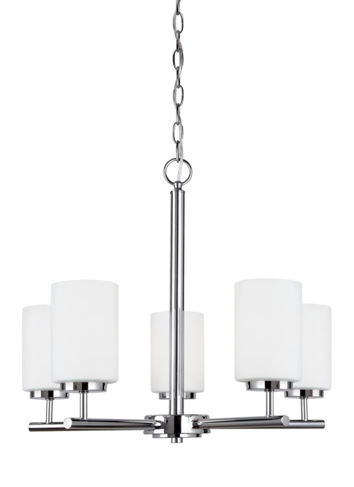 Home Decorators Collection Deamber Collection 6 Light Chrome Chandelier