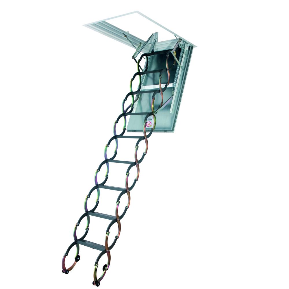 Fakro Attic Ladder (Scissor Inchsulated) LST 27x31 300lbs 9Feet6Inch