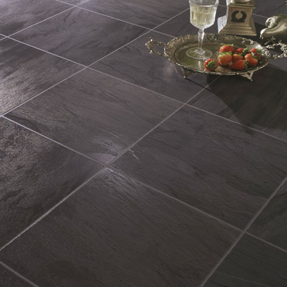 Hampton Bay Black Slate Laminate Flooring -( 18.54 Sq.Ft ...