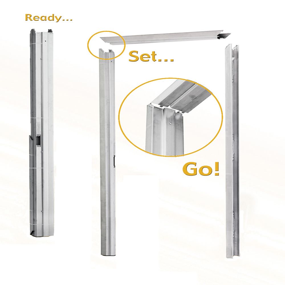 L.I.F INDUSTRIES, INC 36x80 Steel Knockdown Door Frame R.H The Home