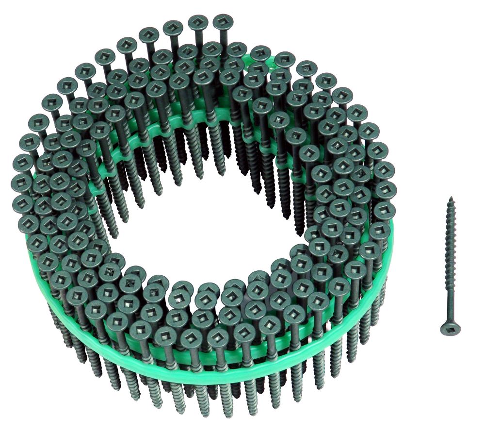 Muro Muro Auto Feed 8 x 2 in. Green Shieldguard Coated FlatHead