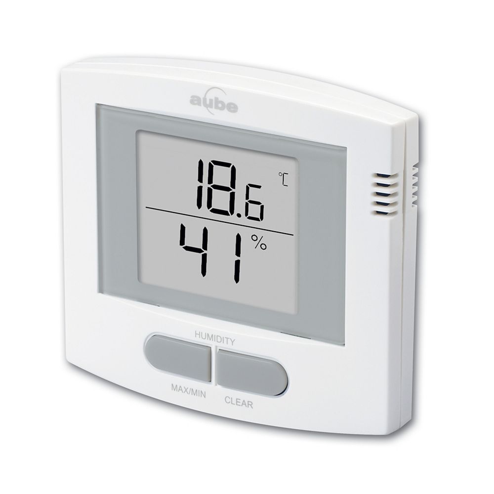 Aube INDOOR THERMOMÈTRE HUMIDITÉ TEMP Blanc Home Depot Canada