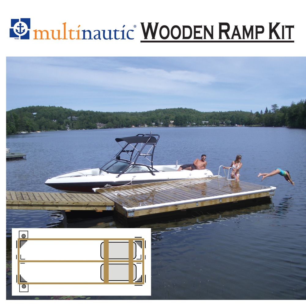 Multinautic 4ft. to 6 ft. W x 12 ft. or 16 ft. L SemiFloating Ramp