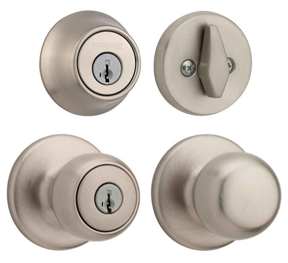 Weiser Lock Satin Nickel PHOENIX DESIGN DUMMY TRIM KNOB