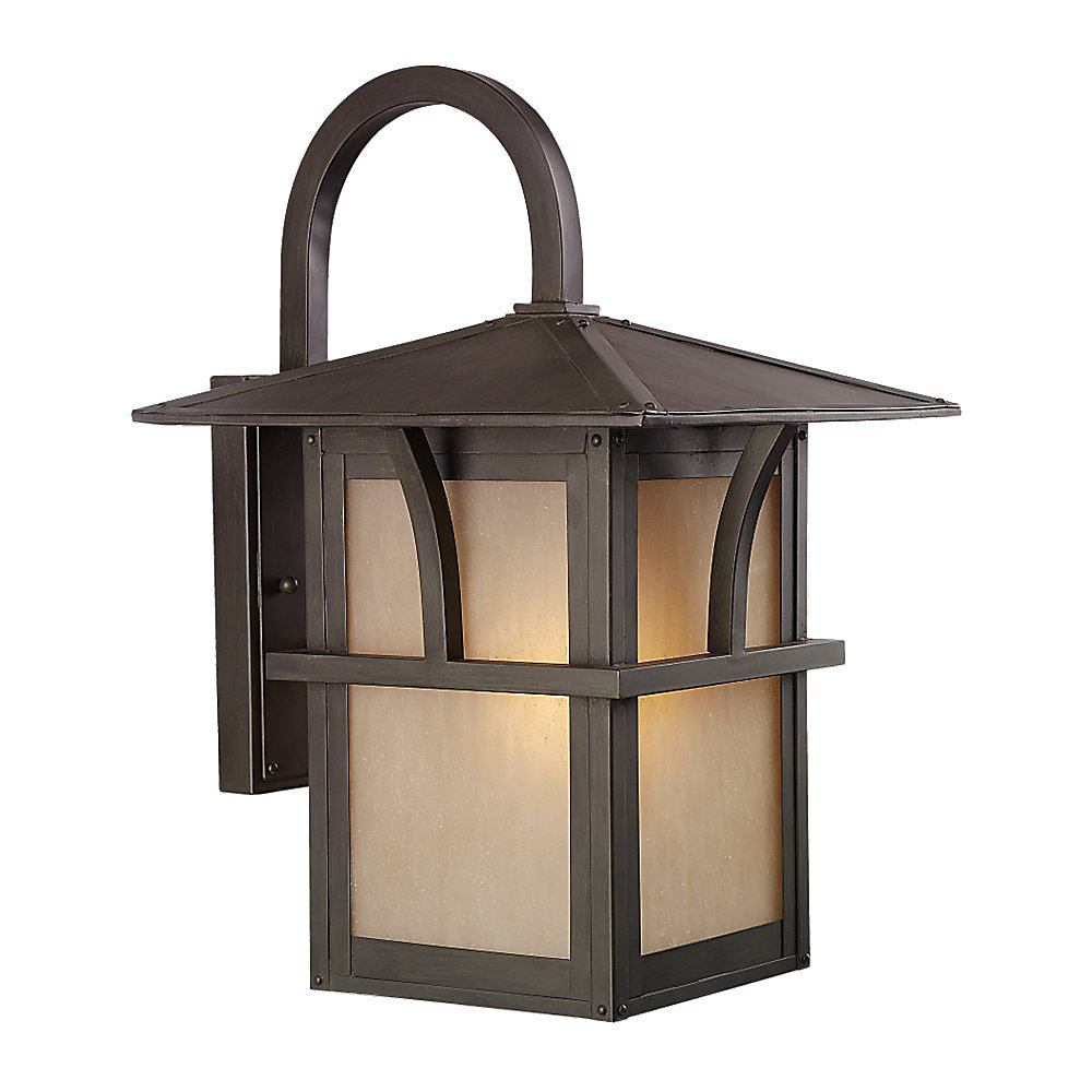1 Light Statuary Bronze Fluorescent Outdoor Wall Lantern