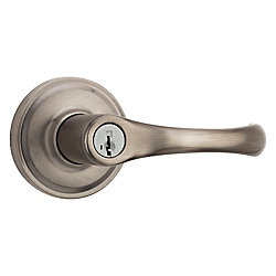 Aspen Antique Nickel Keyed Lever