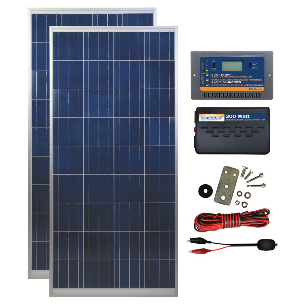 Coleman 300 Watt 12 Volt Solar Backup Kit | The Home Depot Canada