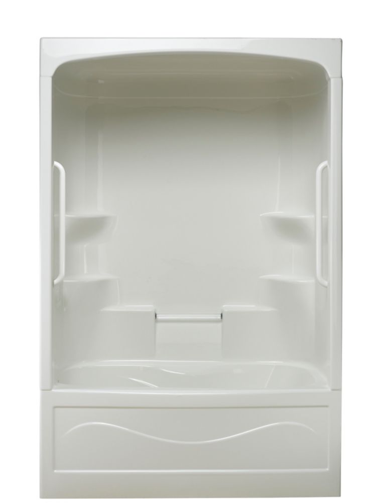one piece bathtub shower combo home depot