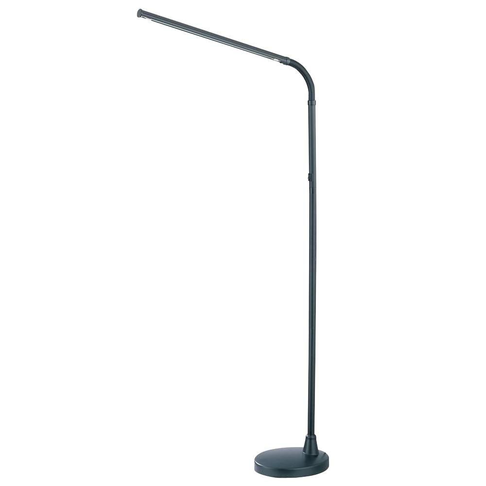 illumine 1 light floor l black finish the home depot illumine 1 light floor l black finish the home depot
