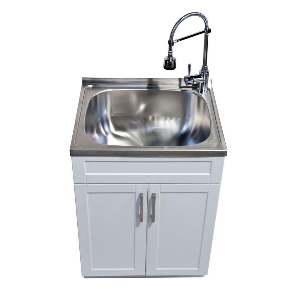 Utility Laundry Sink With Cabinet