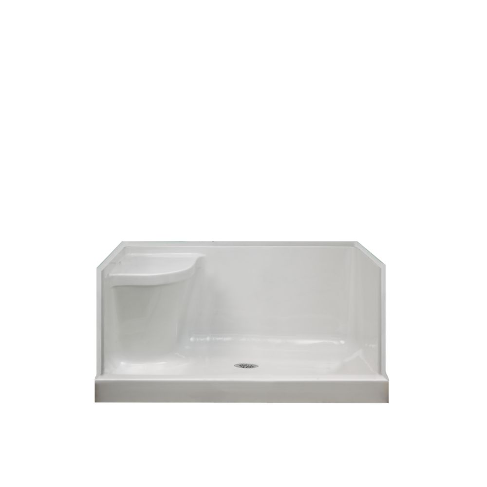 Mirolin Ellis 48 Acrylic Shower Base With Seat Right Hand The Home