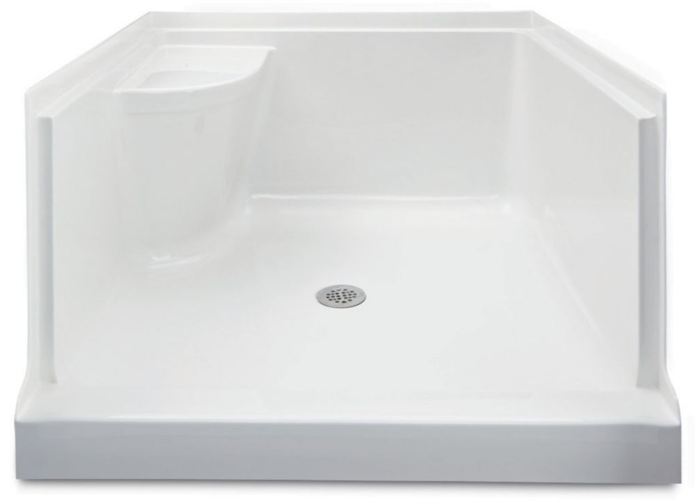 Mirolin Ellis 42 Acrylic Shower Base With Seat- Right Hand | The Home ...