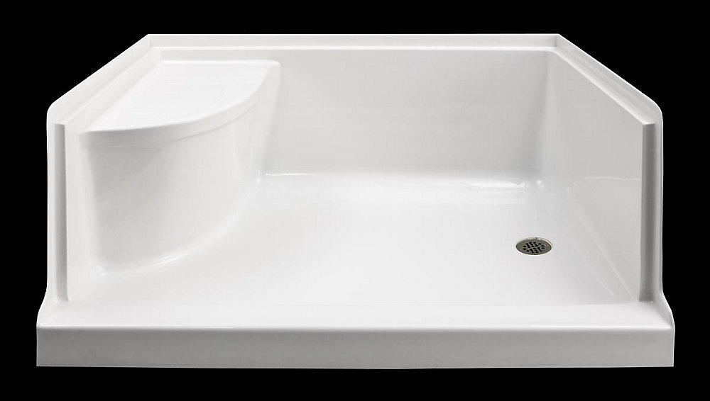 Mirolin Ellis 60 Xl Acrylic Shower Base With Seat Right Hand The Home Depot Canada Mirolin Ellis 60 Xl Acrylic Shower Base With Seat Right Hand The Home Depot Canada