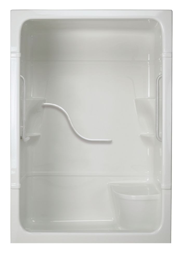 Mirolin Madison 60Inch 1Piece Acrylic Shower Stall with Seat The