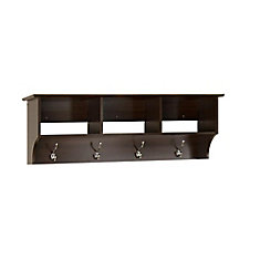 Mudroom And Entryway Furniture The Home Depot Canada Espresso Entryway Shelf
