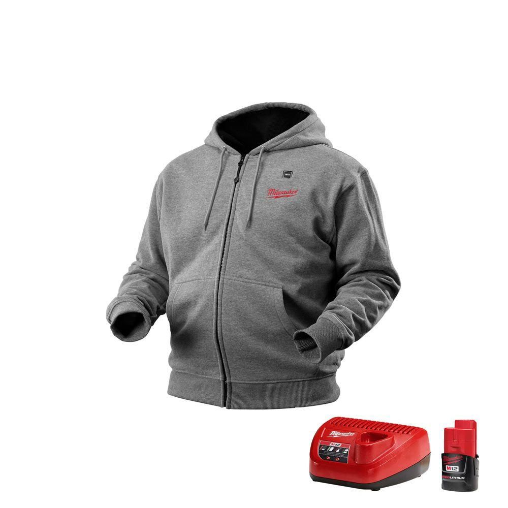 milwaukee-tool-m12-cordless-gray-heated-hoodie-kit-double-extra-large