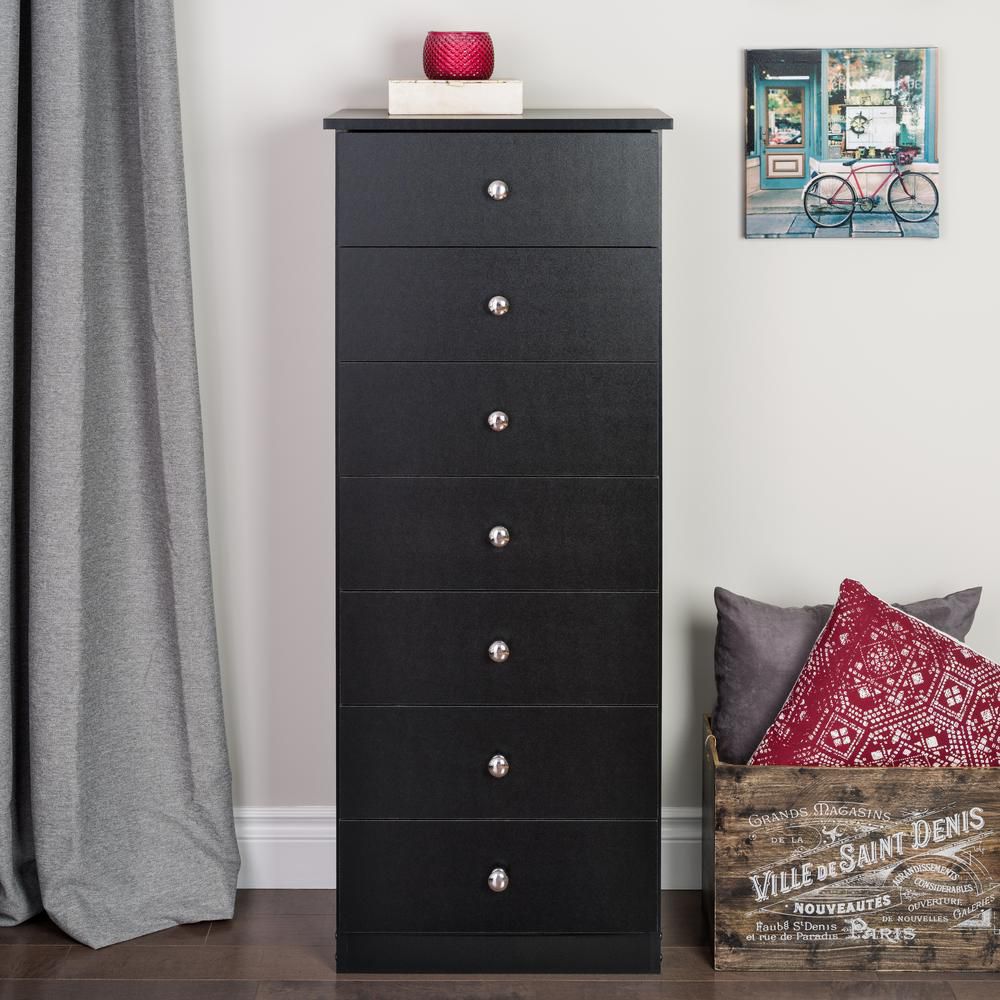 Prepac Edenvale 20 Inch X 50 5 Inch X 17 5 Inch 7 Drawer Chest In