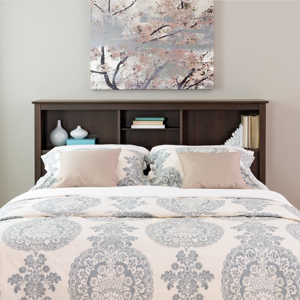 Prepac Full Queen Bookcase Headboard In Espresso The Home Depot Canada Prepac Full Queen Bookcase Headboard In Espresso