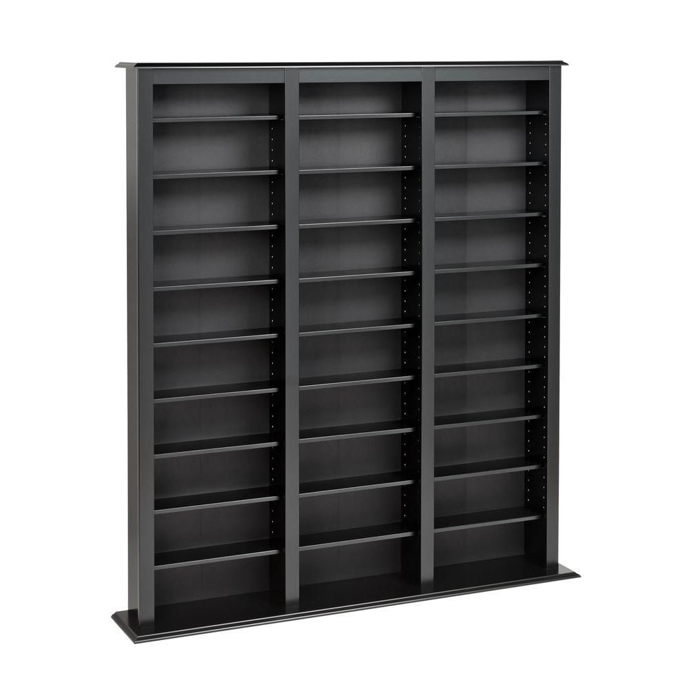 Prepac Black Triple Width Barrister Tower The Home Depot Canada