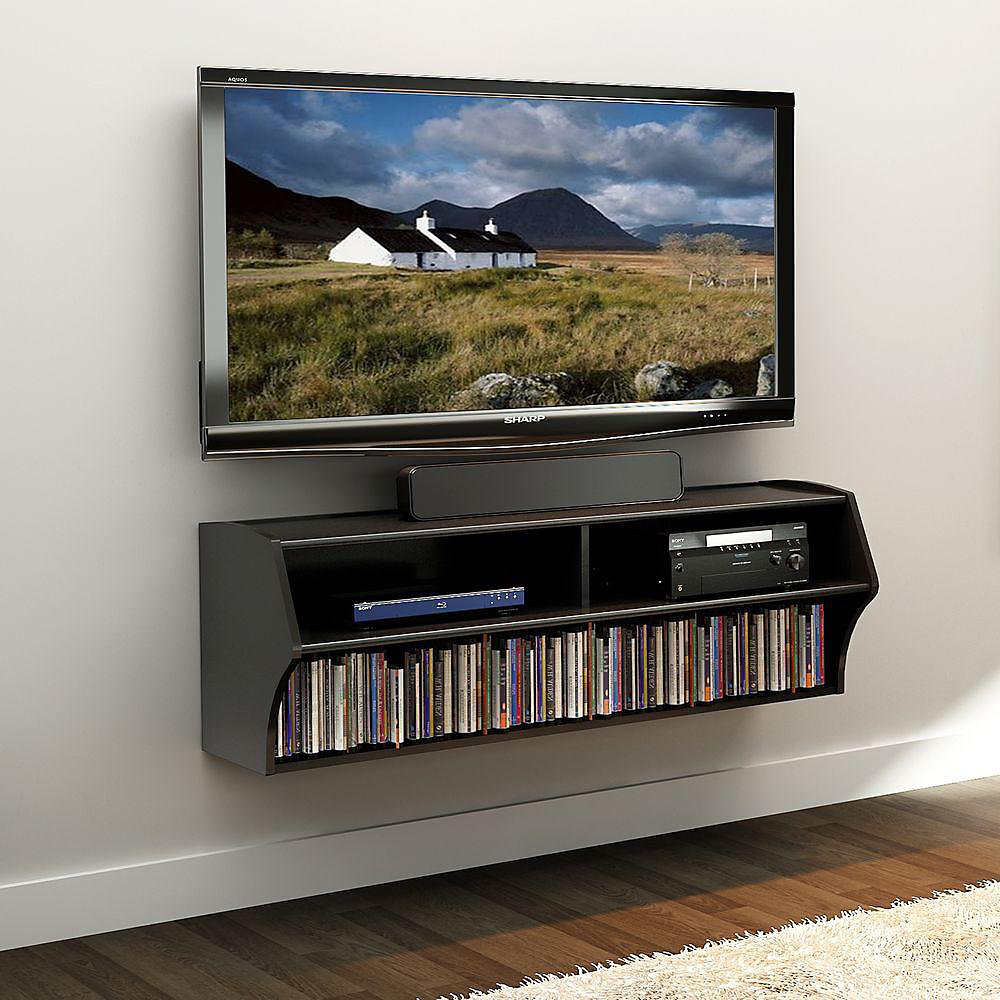 Black Altus Wall Mounted Audio Console