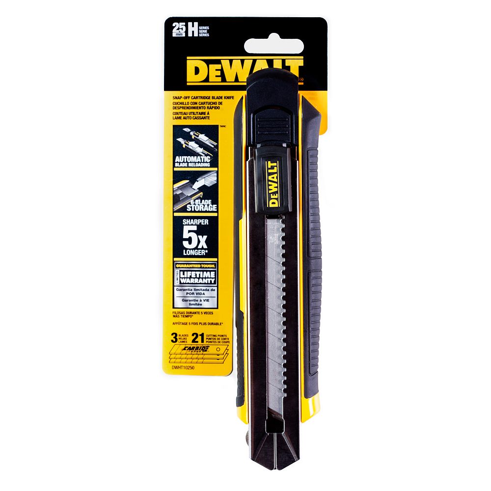 DEWALT 25mm Cartridge Blade Snap off Knife The Home Depot Canada