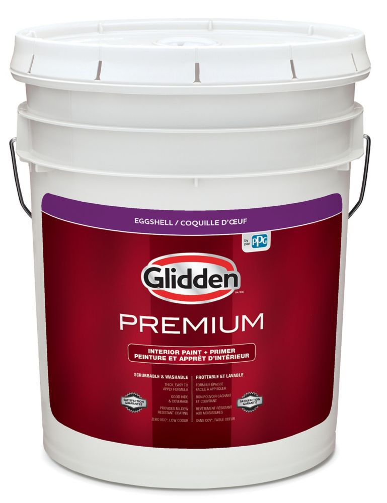 iGliddeni Premium Interior Paint Primer Eggshell White 18 