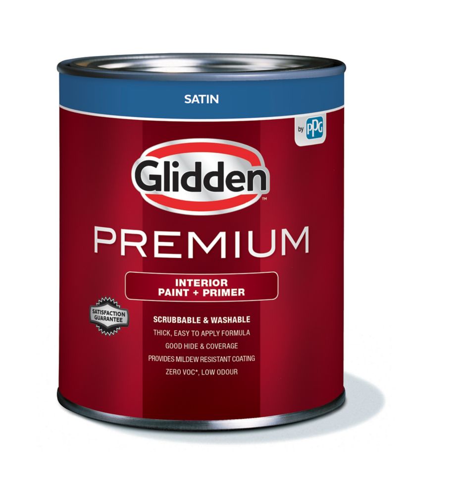 Glidden Glidden Premium Peinture Et Appr T D Int Rieur Satin Blanc 925   P 1000737334 