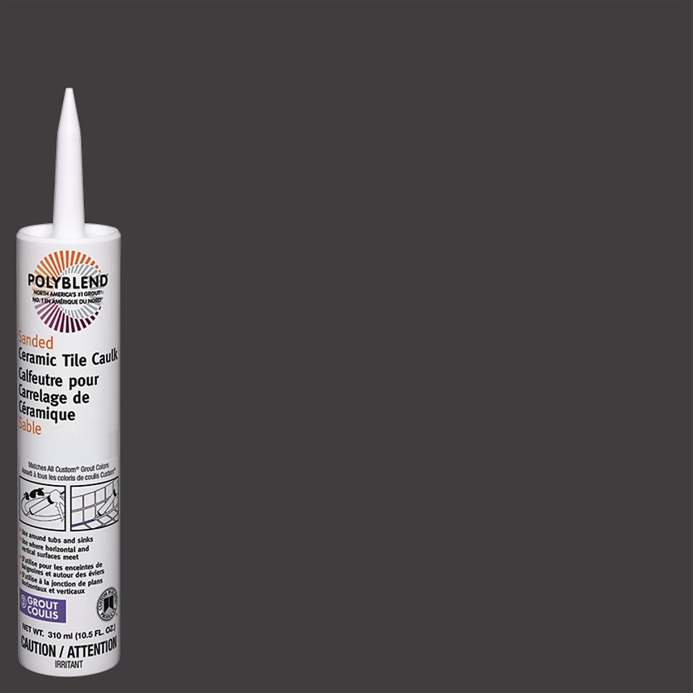 Custom Building Products Sanded Ceramic Tile Caulk 60 Charcoal 310 ml