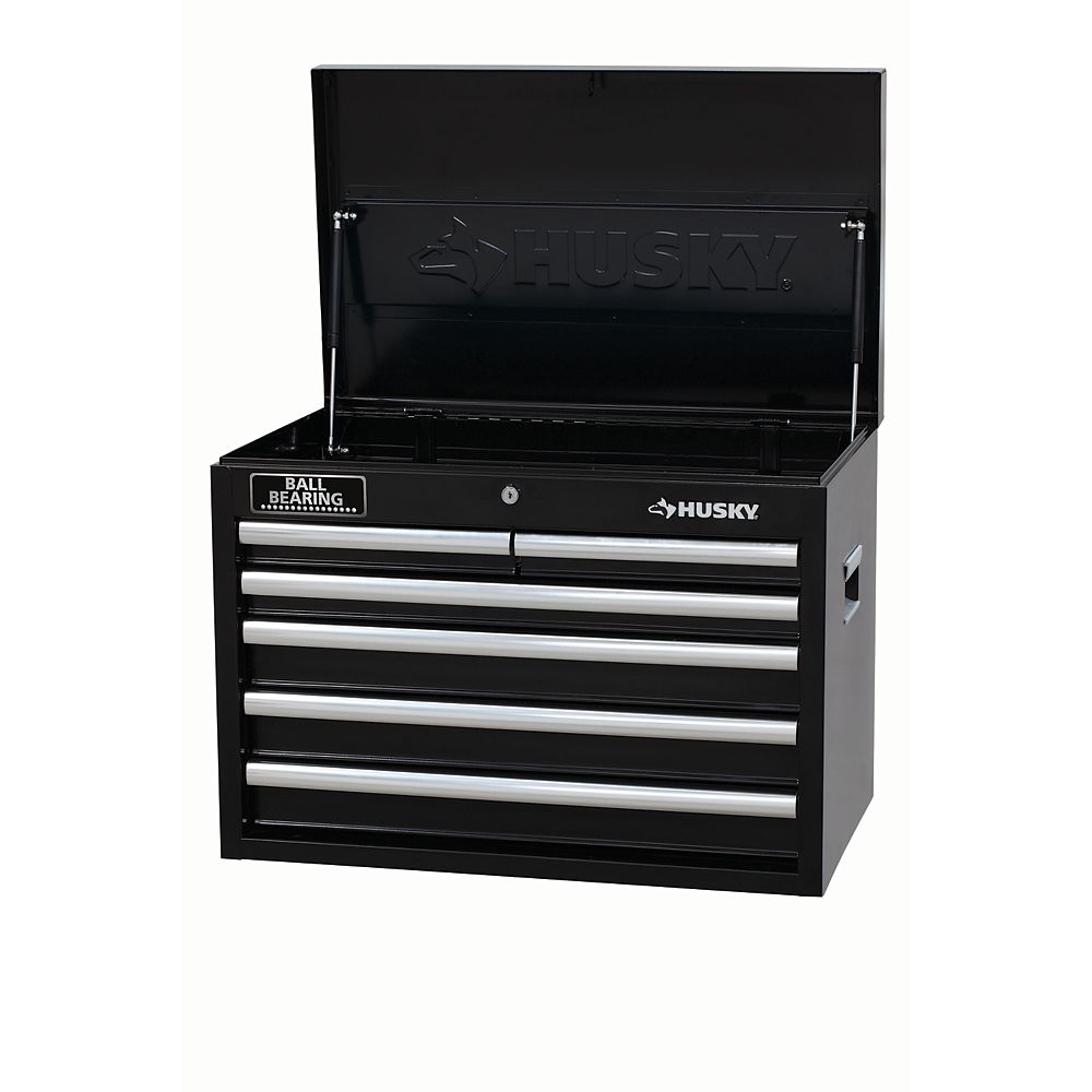 Husky 26inch W 6Drawer Tool Storage Chest in Black The Home Depot