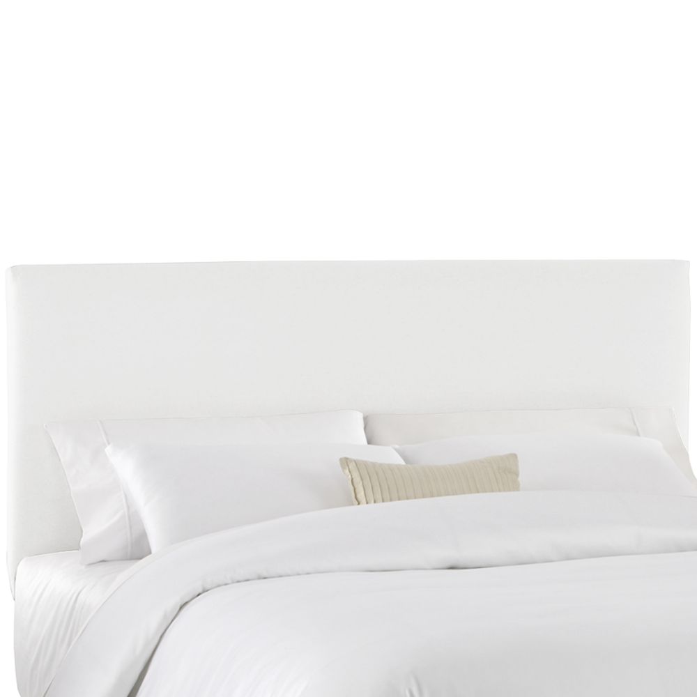 Skyline Furniture Queen Slip Cover Headboard in White The Home Depot Canada